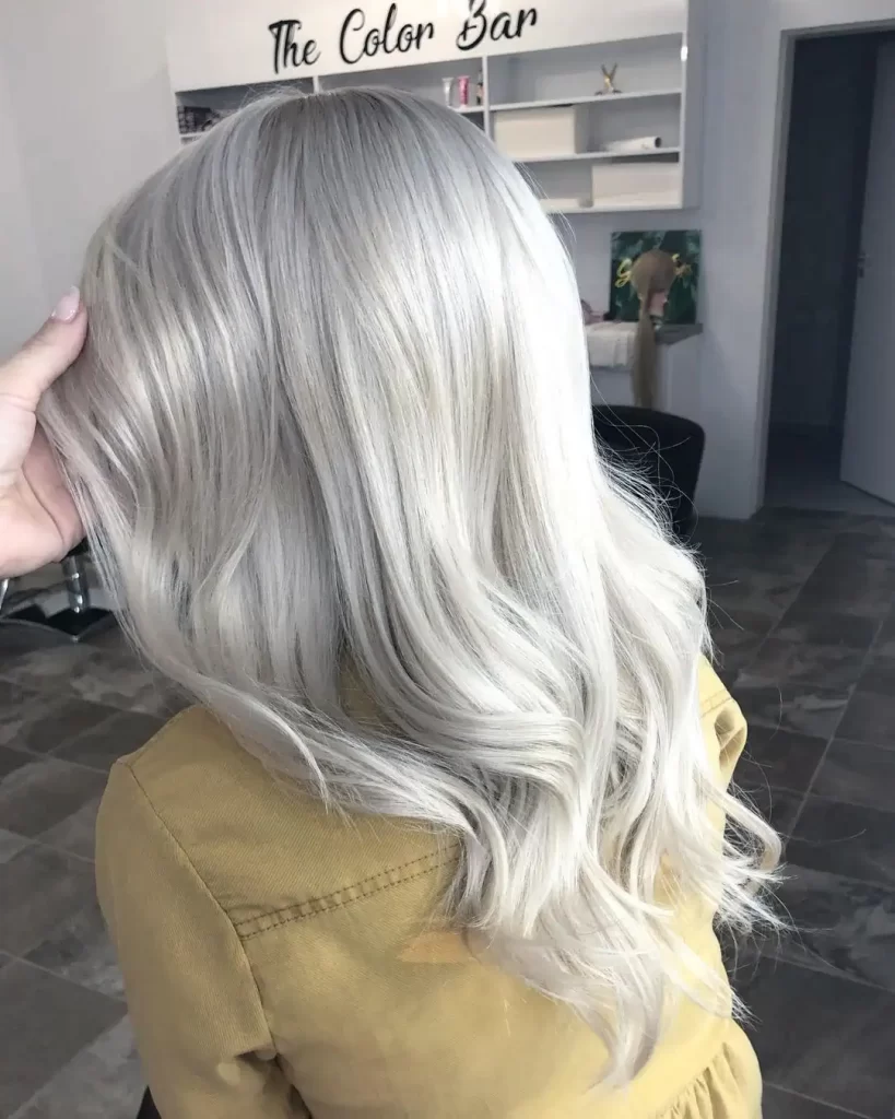 warna rambut platinum ash