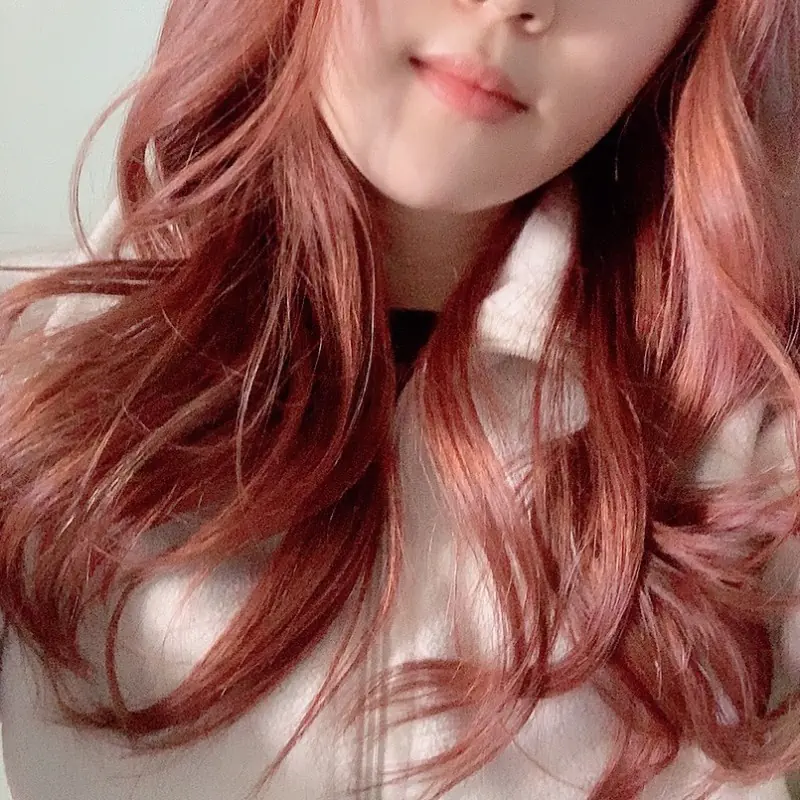warna rambut mocca muda rose gold