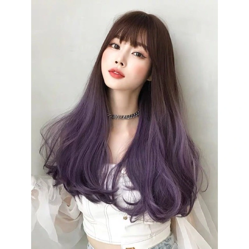 warna rambut ungu ombre wanita