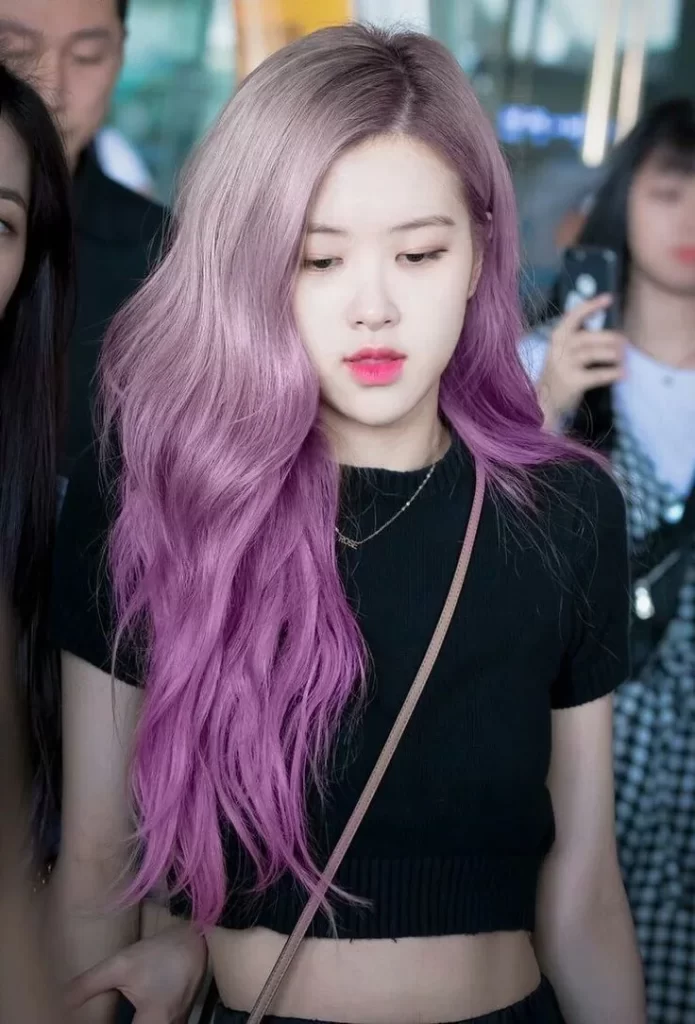 warna rambut ungu pastel cantik