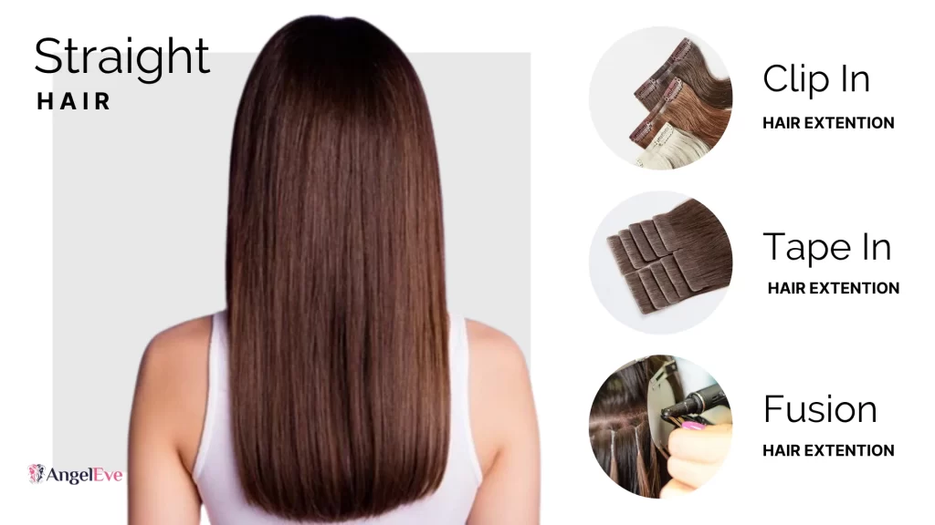 hair extension atau rambut sambungan untuk rambut lurus