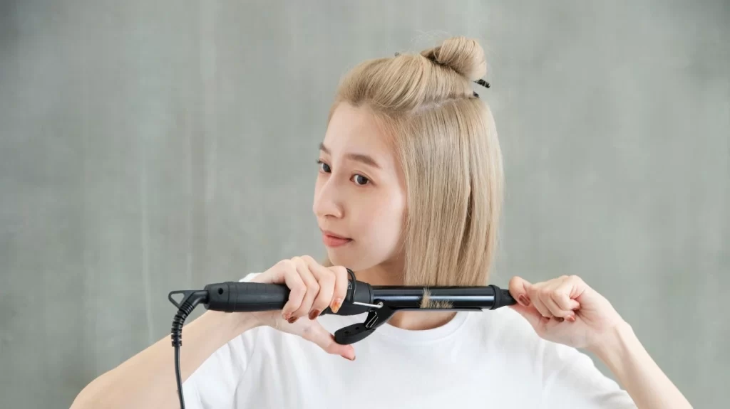 cara menggunakan curling iron