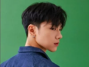 model rambut Korea tipis samping see thrpugh bangs