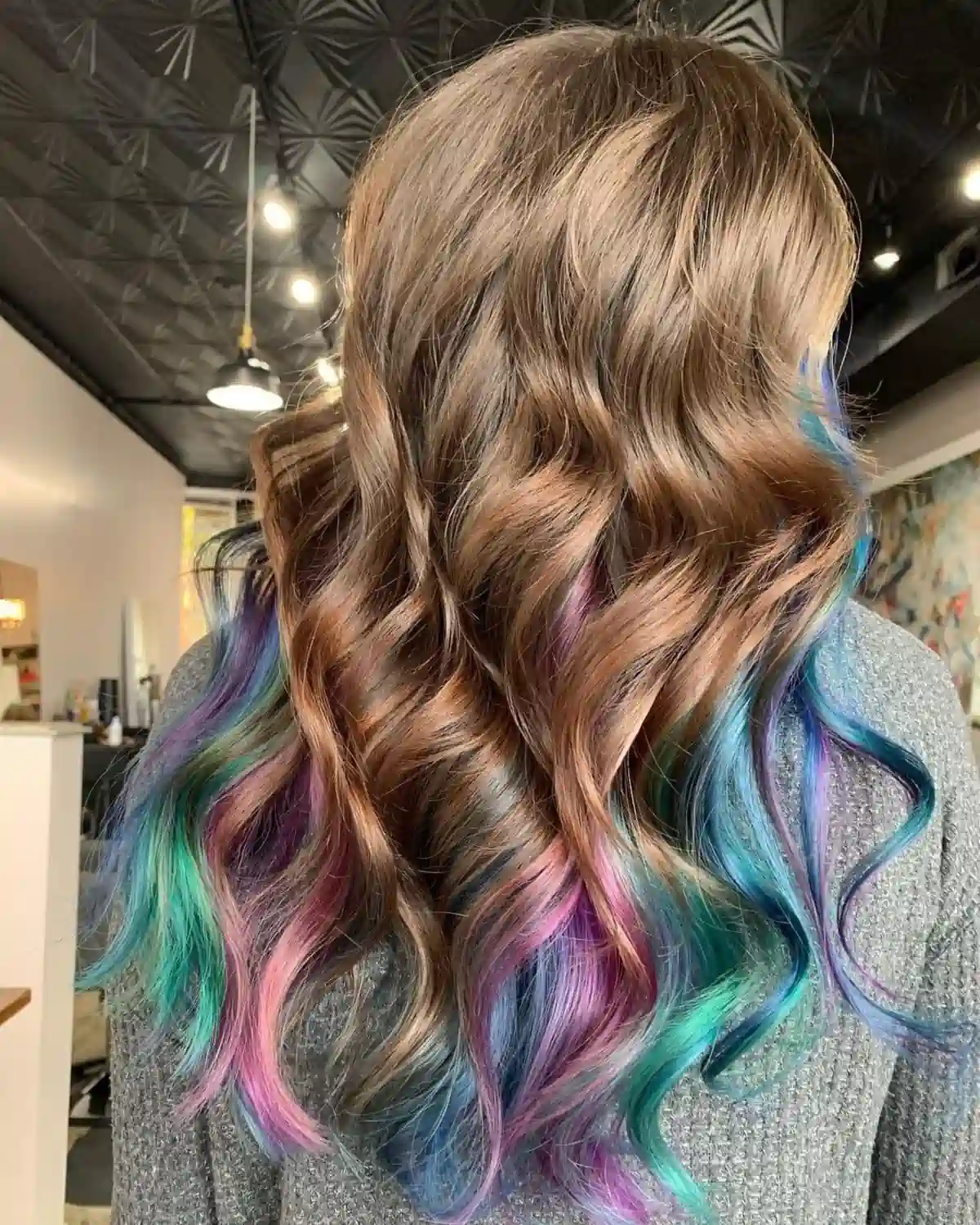 warna rambut tersembunyi mermaid