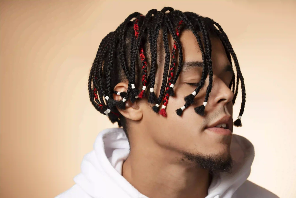 gaya rambut kepang pria