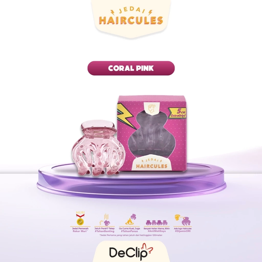 Declip Jedai Haircules Gigi 5 Coral Pink result