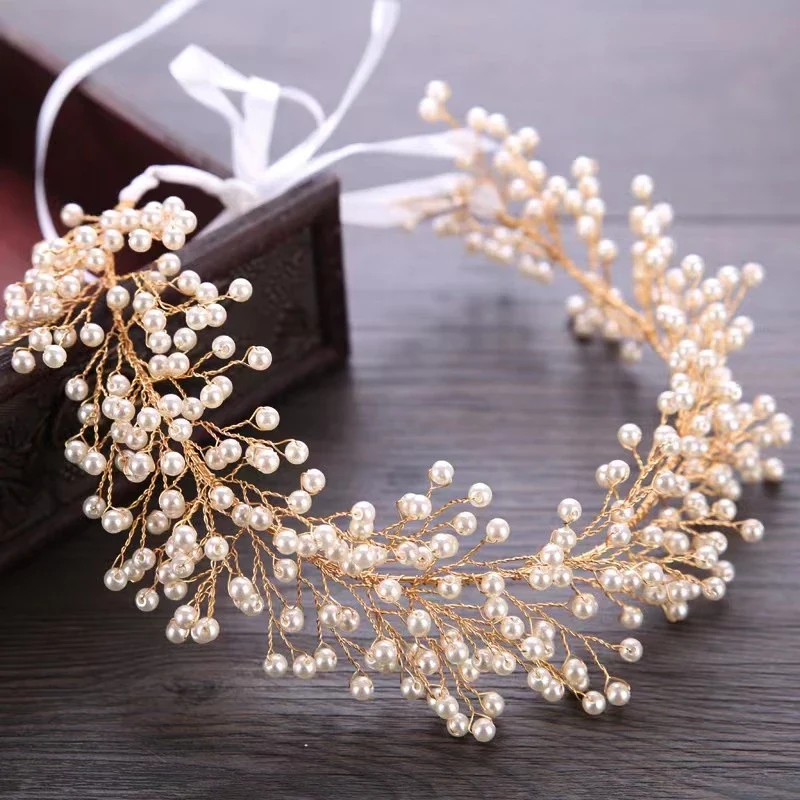 Headpiece Kawat Lentur Mutiara