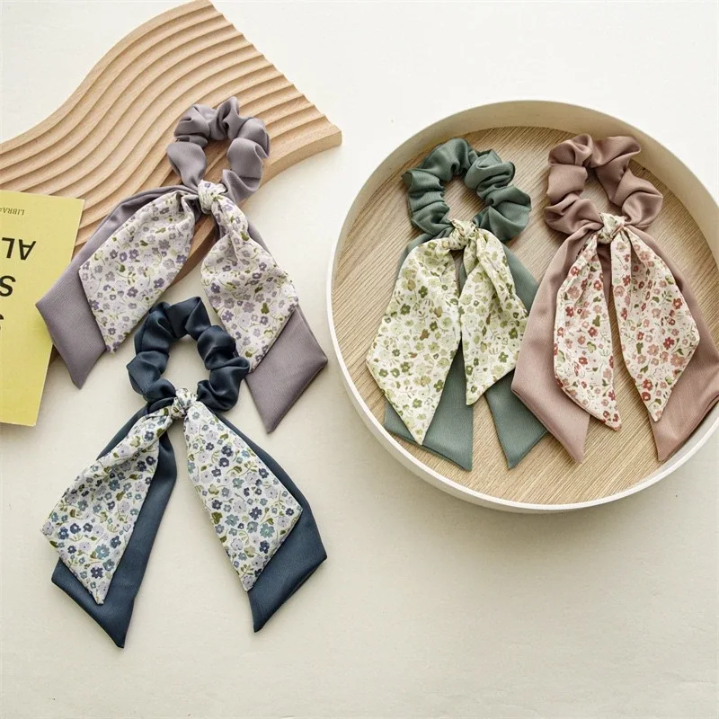 Town Shell Fonny Korean Satin Ribbon Scrunchy